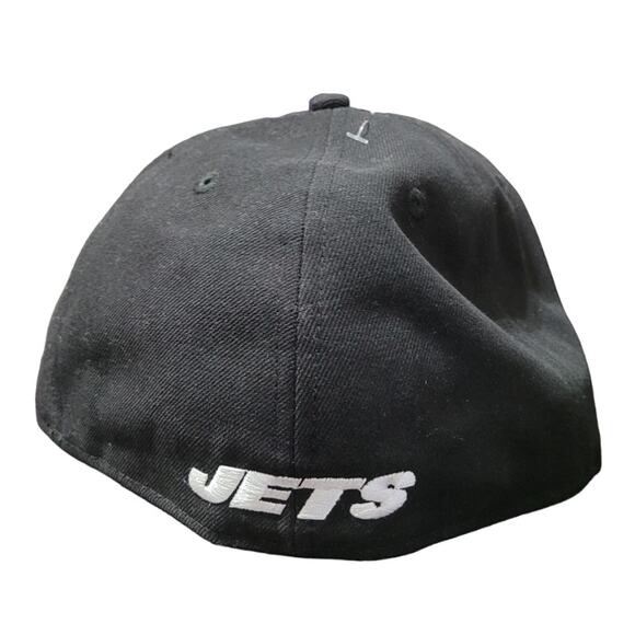 New Era 59Fifty New York Jets NFL Fitted Cap Size 7 1/2 Black Embroidered Logo - Picture 6 of 8